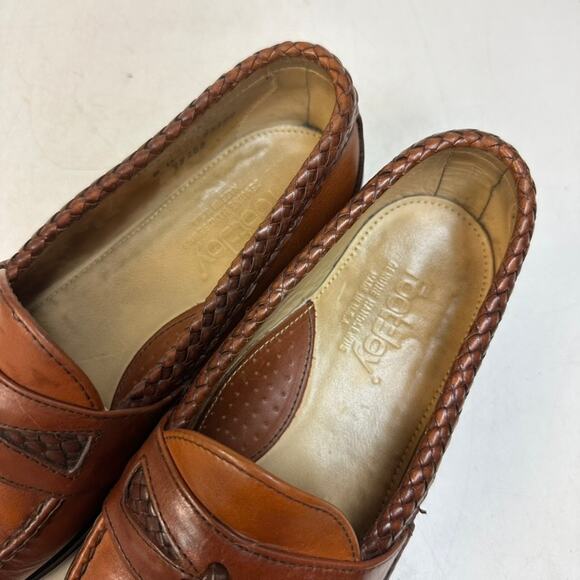 VERY GOOD Rancourt & Co. x FootJoy Tassel Loafer Handsewn Brown Made in USA 8 D main image 5